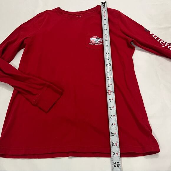 Vineyard Vines Christmas Logo Festive Holiday Long Sleeve Top Size XS Fun Comfy - Picture 5 of 6